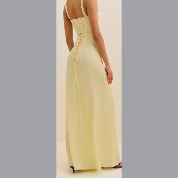 Britney Satin Dress Reformation x Devon Lee Carlson - Picture 3 of 5